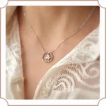 Minimalist butterfly silver necklace