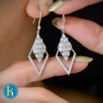 گوشواره نقره عصایی باگت دار