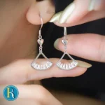 گوشواره نقره عصایی باگت دار