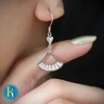گوشواره نقره عصایی باگت دار