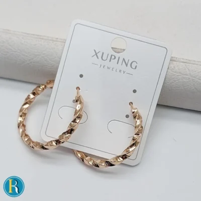 گوشواره حلقه ای طلایی ژوپینگ