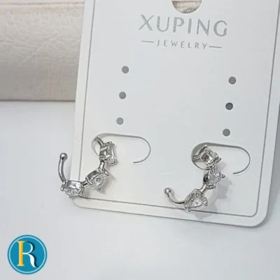 گوشواره حلقه ای نگین دار